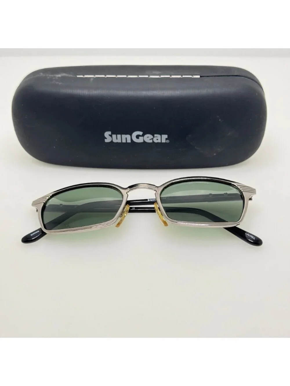 Sungear Sunglasses S92071-162 Laurel Black Glass Lenses W/ Case